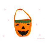 Текстилна торбичка-тиква за бонбони | PARTIBG.COM