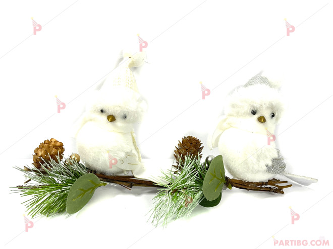 Коледна декорация - Пиленце на клон / 1 брой | PARTIBG.COM