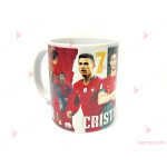 Керамична чаша за кафе/чай с декор Кристиано Роналдо | PARTIBG.COM