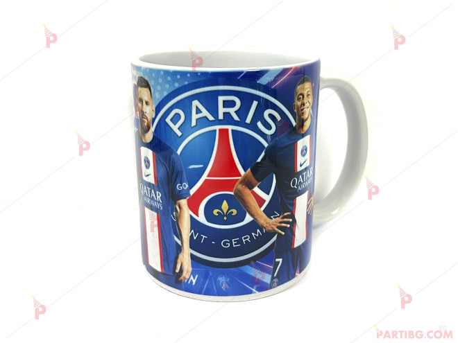 Керамична чаша за кафе/чай с декор Пари Сен Жермен | PARTIBG.COM