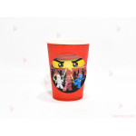 Чашки едноцветни в червено с декор Нинджаго / Ninjago | PARTIBG.COM