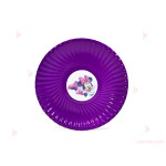 Чинийки едноцветни в лилаво с декор Мини Маус / Minnie Mousee 2 | PARTIBG.COM