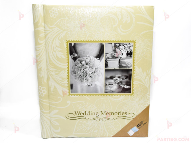 Фотоалбум голям за сватбени спомени 40 стр. с размер 32,5см на 26см | PARTIBG.COM