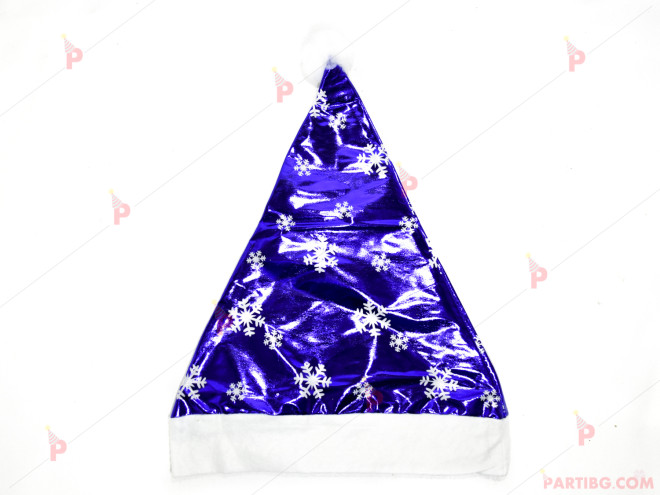 Коледна шапка със сребриста декорация | PARTIBG.COM
