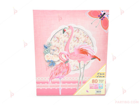 Албум за снимки с декор Фламинго