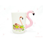 Чаша 3D ефект животни - фламинго 2 | PARTIBG.COM