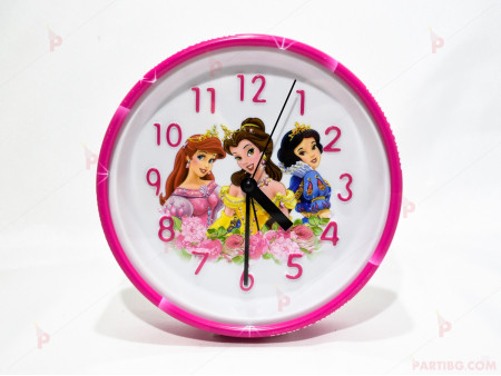 Детски часовник/будилник с декор Принцеси