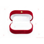 Подаръчна кутия за бижу от кадифе-елипса за годежни халки | PARTIBG.COM