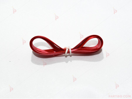 Лента/връзка за балони 0,5 см на 5м. червена