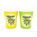 Чашки едноцветни в зелено с декор Майнкрафт/Minecraft | PARTIBG.COM