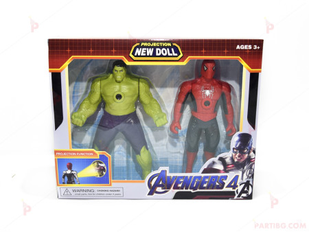 Играчки/Фигурки за торта-комплект - Отмъстителите/Avengers 4-Спайдърмен и Хълк