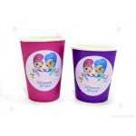 Чашки едноцветни в лилаво с декор Искрица и Сияйница | PARTIBG.COM