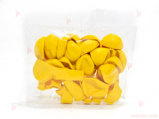 Мини балони 20бр. ф13см пастел жълто | PARTIBG.COM