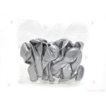 Мини балони 20бр. ф13см металик сребърно | PARTIBG.COM
