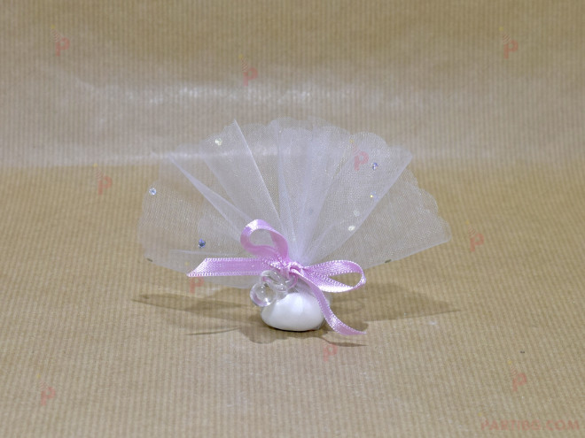 Подарък за гост в розово - бонбонки в тюл | PARTIBG.COM