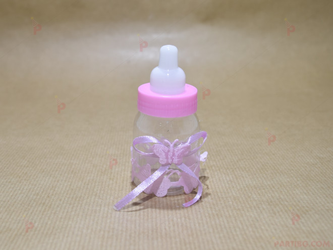 Подарък за гост - шишенце с биберон в розово | PARTIBG.COM