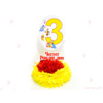 Украса за маса с цифра по избор - декор  Мечо пух / Winnie-the-Pooh 2 | PARTIBG.COM