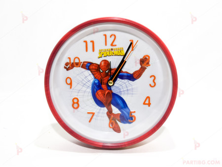 Детски часовник/будилник с декор Спайдърмен