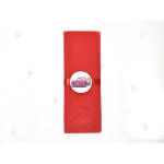 Салфетка едноцветна в червено и тематичен декор Колите / Cars | PARTIBG.COM
