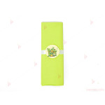 Салфетка едноцветна в зелено и тематичен декор Костенурките нинджа / Turtles | PARTIBG.COM