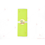 Салфетка едноцветна в зелено и тематичен декор Том и Джери / Tom and Jerry | PARTIBG.COM