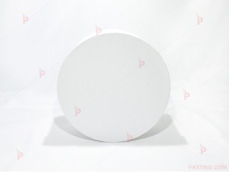 Кутия за подарък - кръг в бяло 5