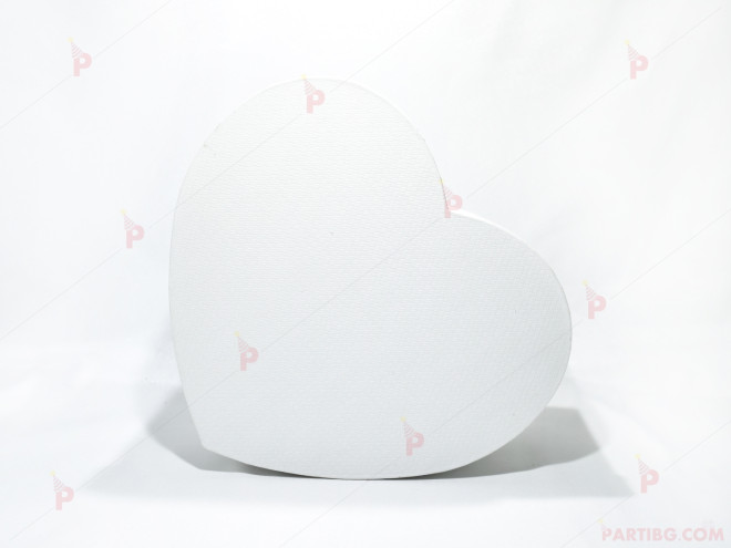 Кутия за подарък - сърце в бяло 7 | PARTIBG.COM