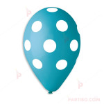 Балони 5бр. микс пастелни цветове на точки | PARTIBG.COM